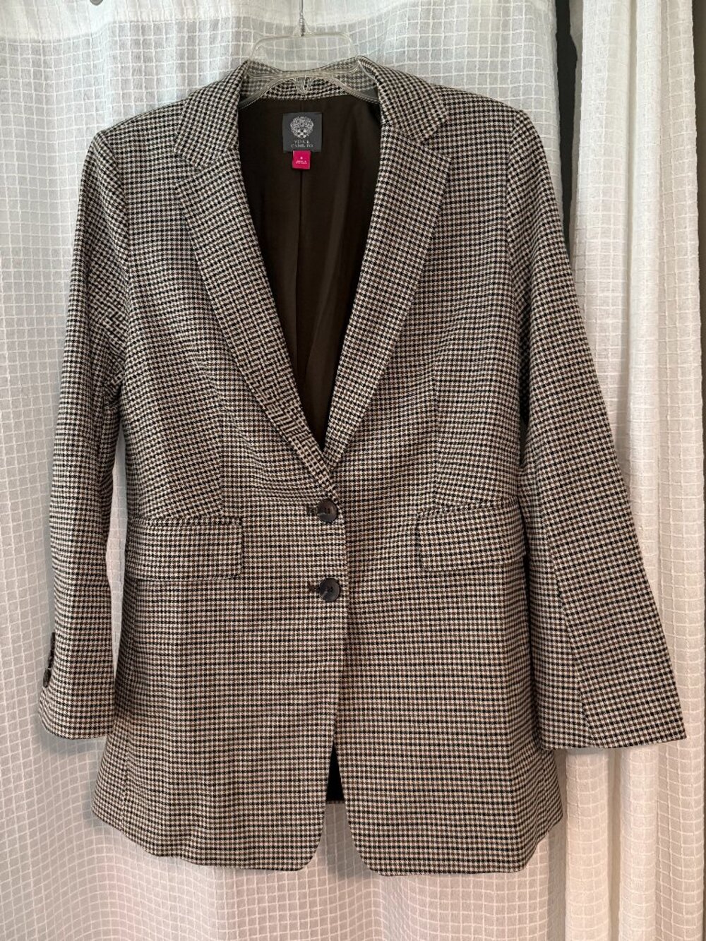 Vince Camuto Checkered Blazer Size 8